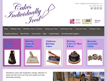 Tablet Screenshot of cakesindividuallyiced.co.uk